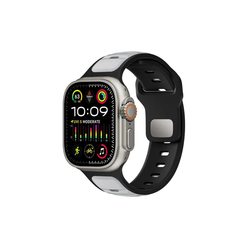 KVZUVUU Apple Compatibility Watch Band Silicone Material-10