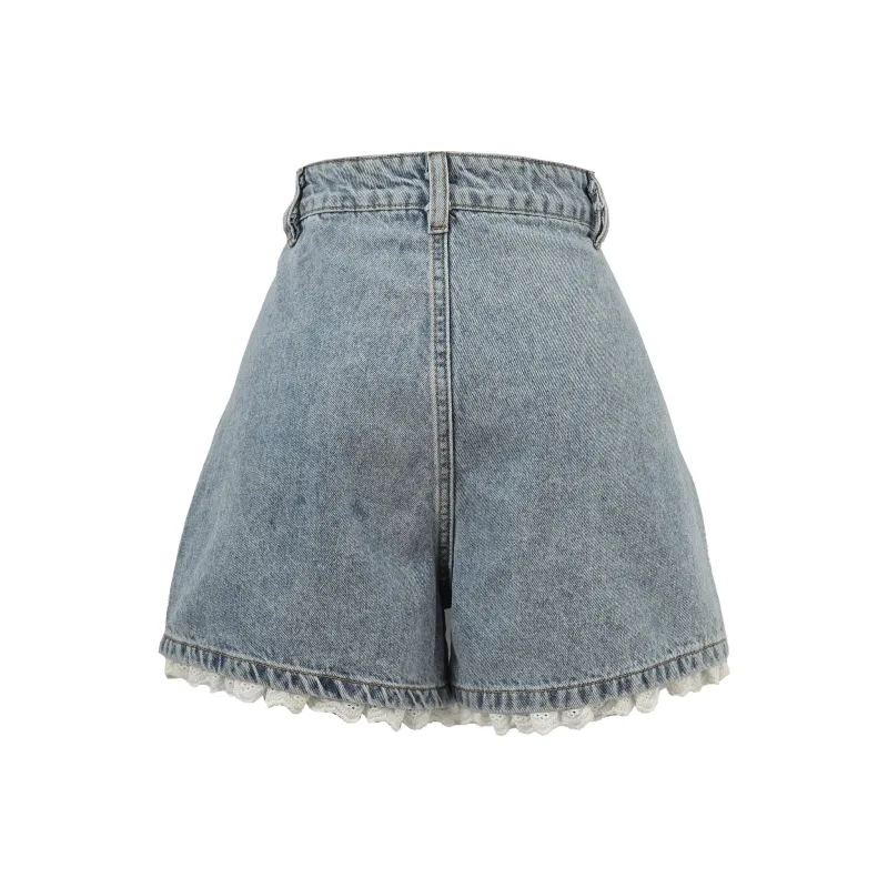 SNBL Denim Shorts Women's Blue-1