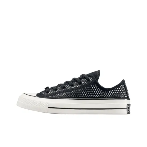 converse Pink Chuck 70 Low Swarovski Black White Women's