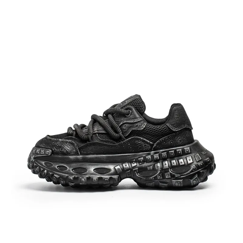 Grumpy Ram Breathable Height Increase Low Top Chunky Sneakers Men's-0