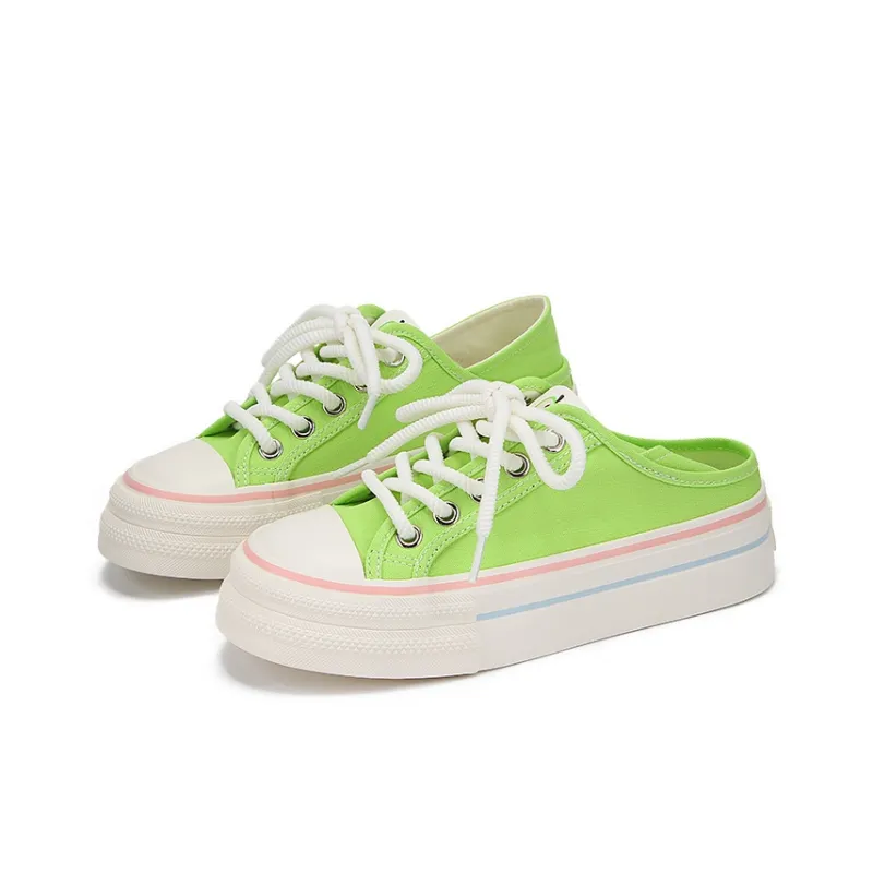 Yobn Slip Resistant And Breathable Low Top Skateboard Shoes Women's-7