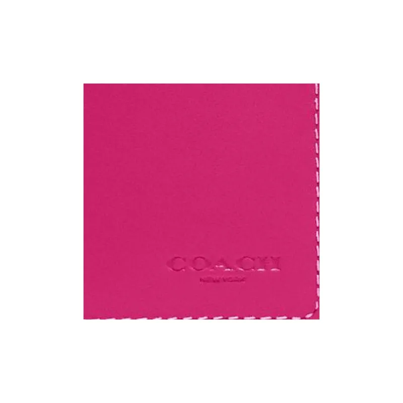 COACH Calfskin Card Holder, Wallet Women's Cherry-2