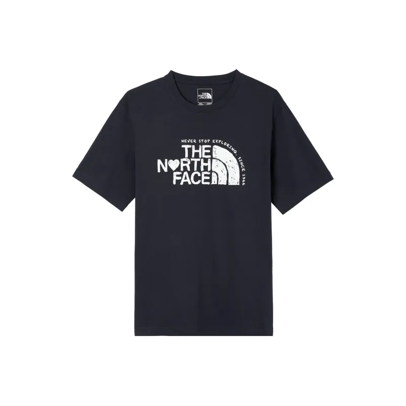 THE NORTH FACE Heart T Shirt Unisex Navy Blue-0