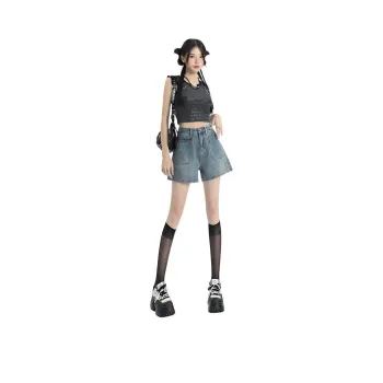 Rose Denim Shorts Women's