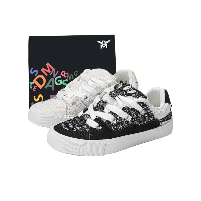 DM Low Top Canvas Shoes Unisex Mismatched-0