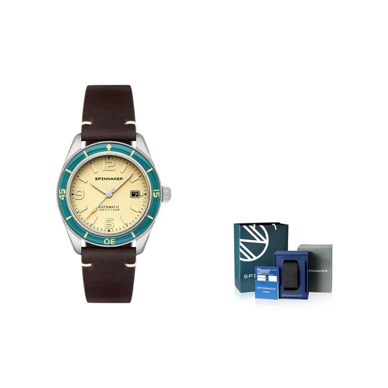 SPINNAKER Wrist Watch Automatic Mechanical Movement Yellow Watch Dial Unisex-10