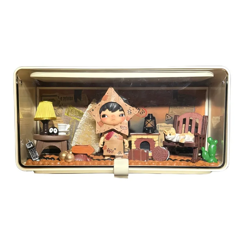 [Modified Doll] POP MART Hirono, Shelter Collection, Warrior Hang Tag Box 11.8cm-0