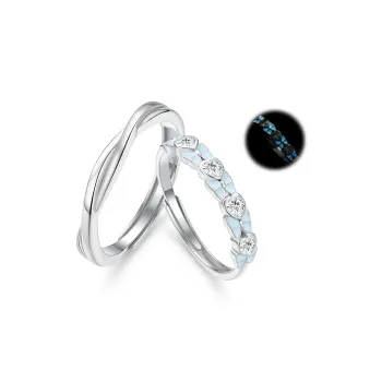 LAOYINFANG S 999 Fine Silver Sterling Silver Rings Unisex