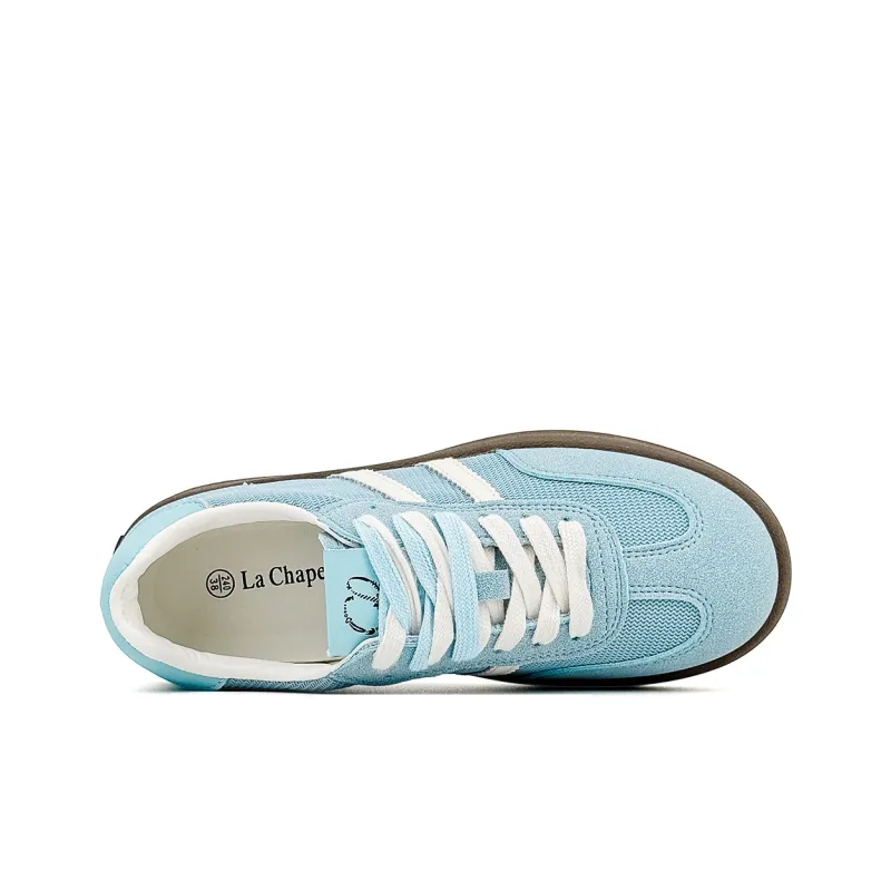 La Chapelle Low Top Skateboard Shoes Women's Blue-6