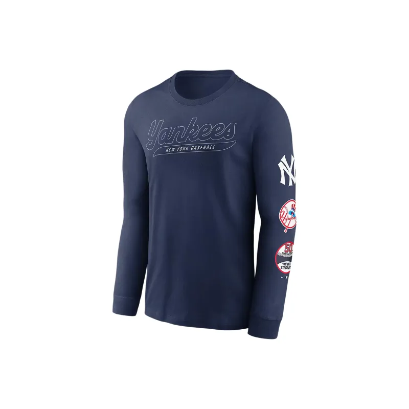 Nike New York Yankees Cooperstown Knockout Men's Nike Mlb Long Sleeve T Shirt-0