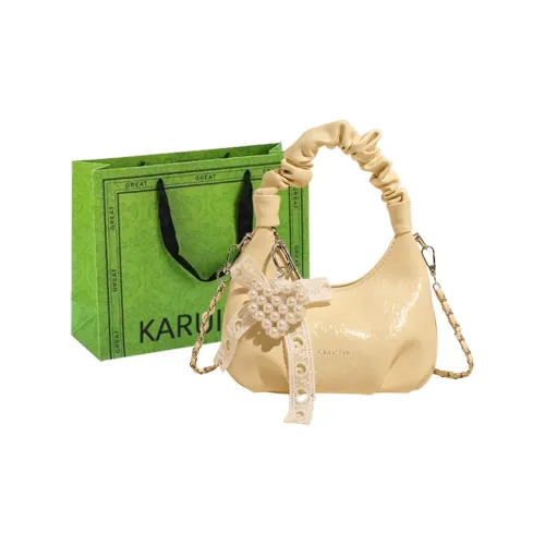 KARUISHA PU One Shoulder Handbag Women's White/Yellow/Pink/Silver/Black