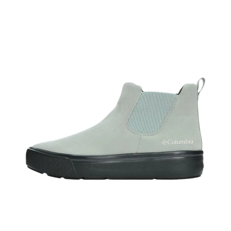 Columbia HAWTHORNE RAIN Anti Slip Wear Resistant Mid Top Casual Shoes Unisex Gray Green-0
