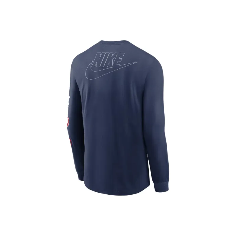 Nike New York Yankees Cooperstown Knockout Men's Nike Mlb Long Sleeve T Shirt-1