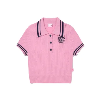 LiNing Polo Shirt Women's Peach Wood Pink