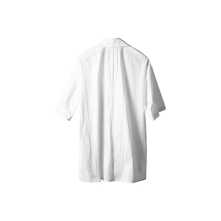HUANXIANGZHE Shirts Unisex White-1