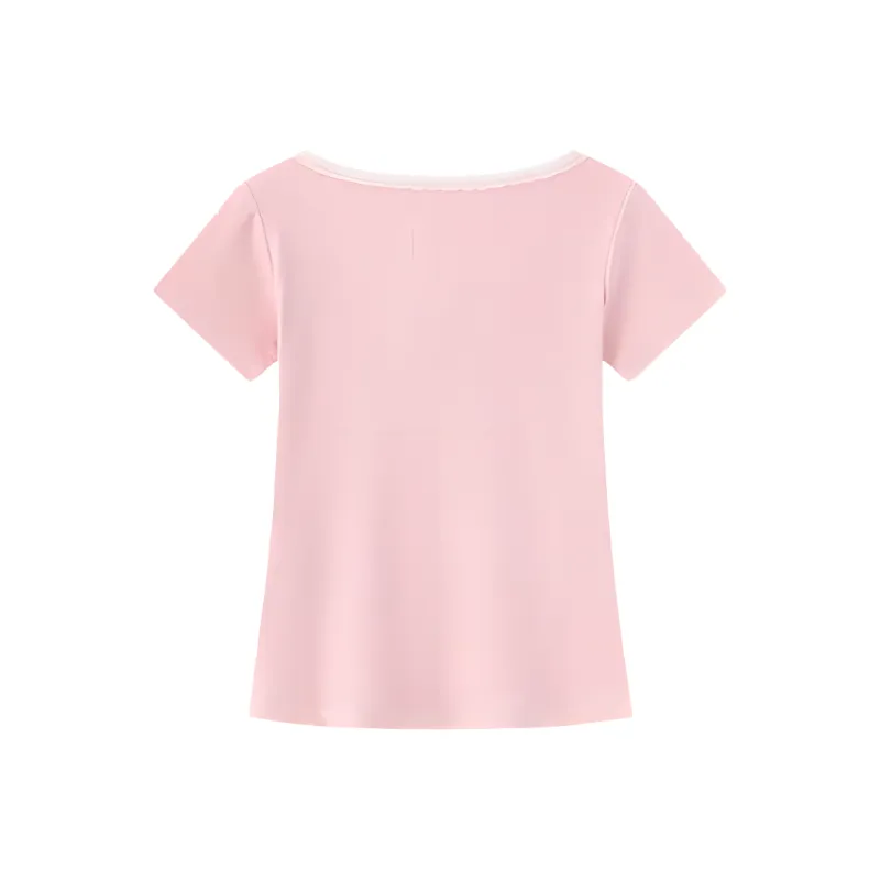 ABBY GODDESS T Shirts Women's Pink-1