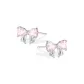 Bowknot Stud Earrings (Pink)