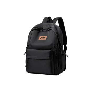 Jeep Nylon Fabric Bag Unisex Black