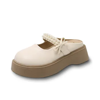 GESHE Rubber Sole Abrasion Resistant Closed Toe Slippers Women's