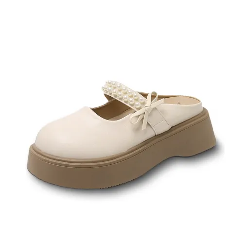 GESHE Rubber Sole Abrasion Resistant Closed Toe Slippers Women's