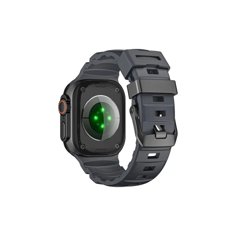 KVZUVUU Apple Compatibility Watch Band Rubber Material-2