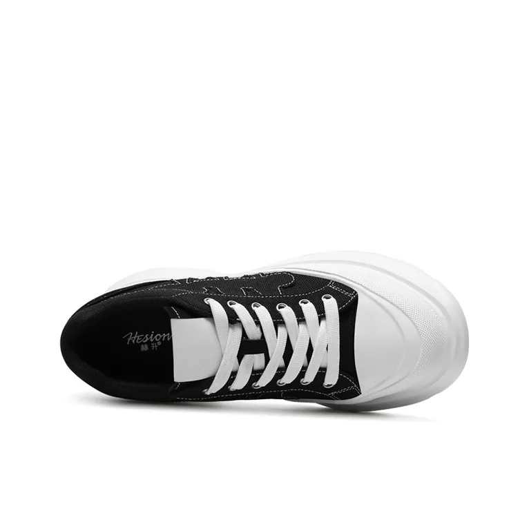 He Jinchang Anti Slip Wear Resistant Low Top Casual Shoes Women's Black-3