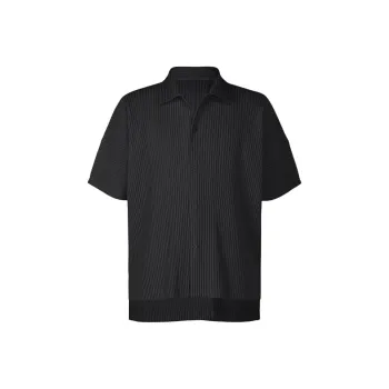 Homme Plissé Issey Miyake Shirt Men's Black