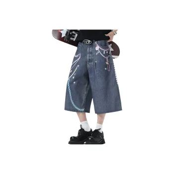 NOAHGIGI Denim Shorts Unisex Blue
