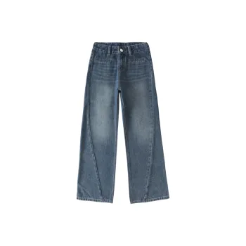 SNOW FLYING Jeans Unisex Vintage Blue
