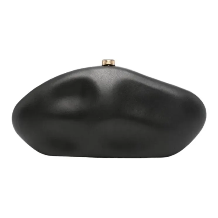 CULT GAIA Sheepskin Clutch Women's Black-0