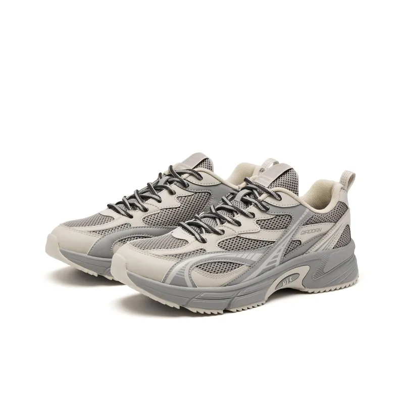 QIAODAN Anti Slip Wear Resistant Low Top Casual Shoes Men's Steel Gray Pumice Gray-2