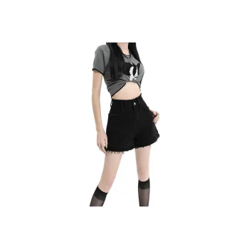 7 SEVFUN Denim Shorts Women's Black