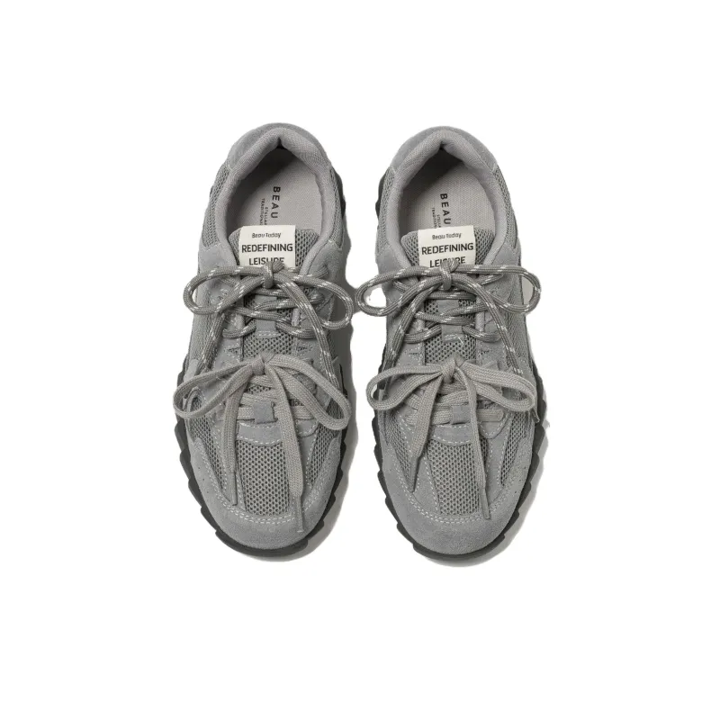 Beau Today Toothed Flat German Army Trainers-5