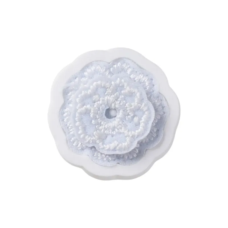 Crocs Polyester, Polyvinyl Chloride Shoe Accessories Unisex White-1