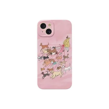 Beams PC Material Niche Cute Dog Walker Expert Phone Cases Compatibility Iphone16/15/14/13/12/11Pro/ProMax/Plus
