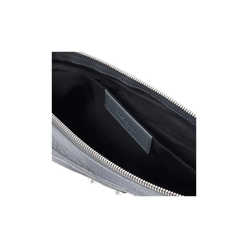 Balenciaga Sheepskin Clutch Regular Men's Dark Gray-4