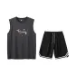 2 Pack (Dark Gray Top+Black Pants)