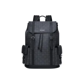 SEPTWOLVES Fabric Backpack Unisex Black