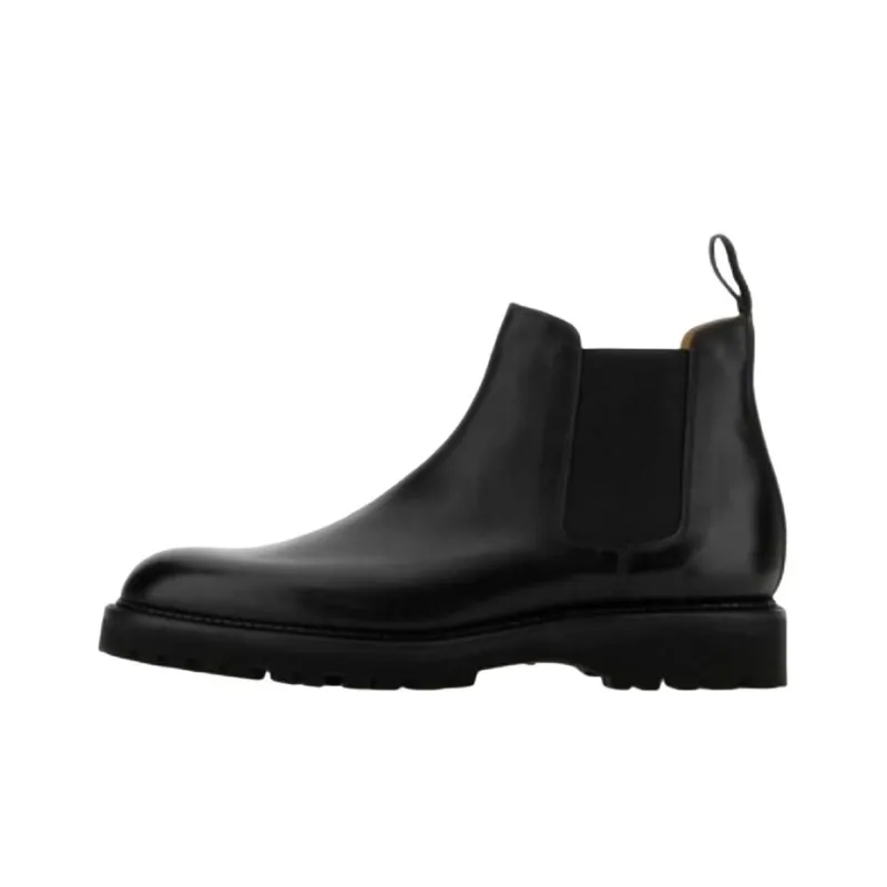 JOHN LOBB Lawry Short Chelsea Boots Men's Black-0