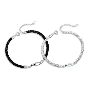 FUO S925 Silver Bracelets Unisex