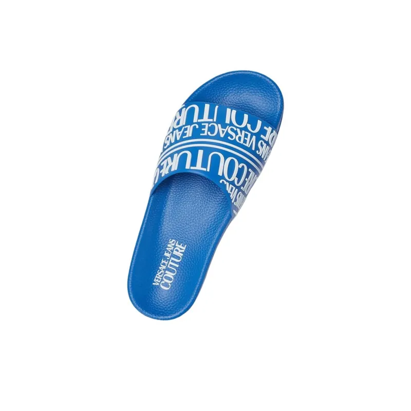 VERSACE JEANS COUTURE Slide Slippers Men's Blue-2