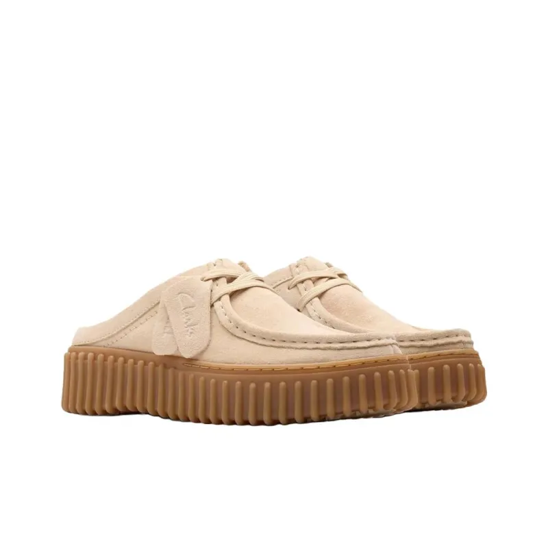 Clarks Rubber Sole Abrasion Resistant Closed Toe Slippers Women's Beige-2