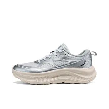 361° Anti Slip Wear Resistant Low Top Casual Sprint Running Shoes Women's Silver