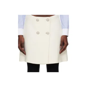 VERSACE Casual Short Skirts Women's White