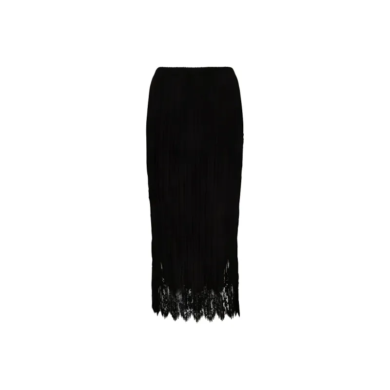 Zimmermann Casual Long Skirts Women's Black-0