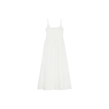 MPOX Slip Dresses Women's White Long Skirt