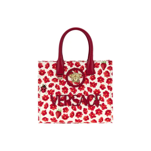 FANSIZHE Cotton Handbag Women's Red & White