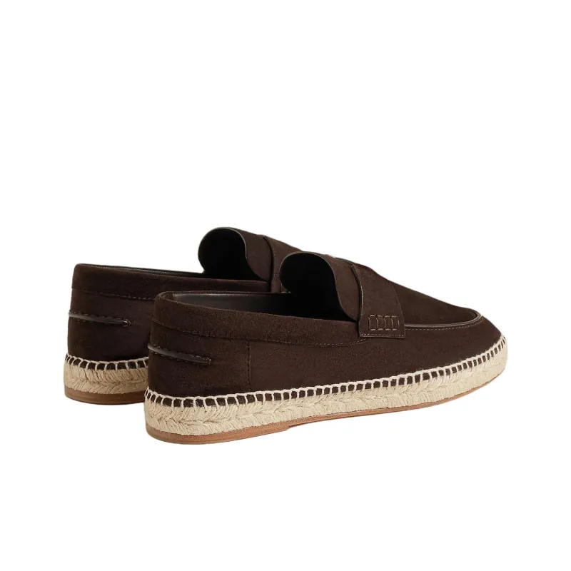 HERMES Trip Espadrilles Men's Brown-2