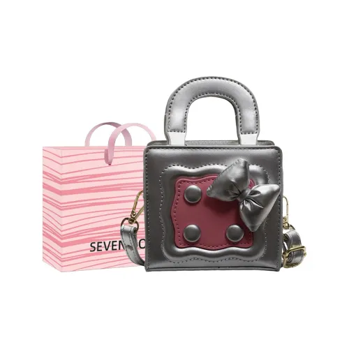 SEVENMOONS PU Crossbody Handbag Women's Silver/Black/Brown/Light Pink/Dark Pink