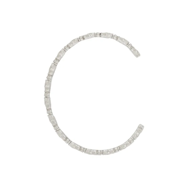 FENDI Brass Bangles Men's Silver-1